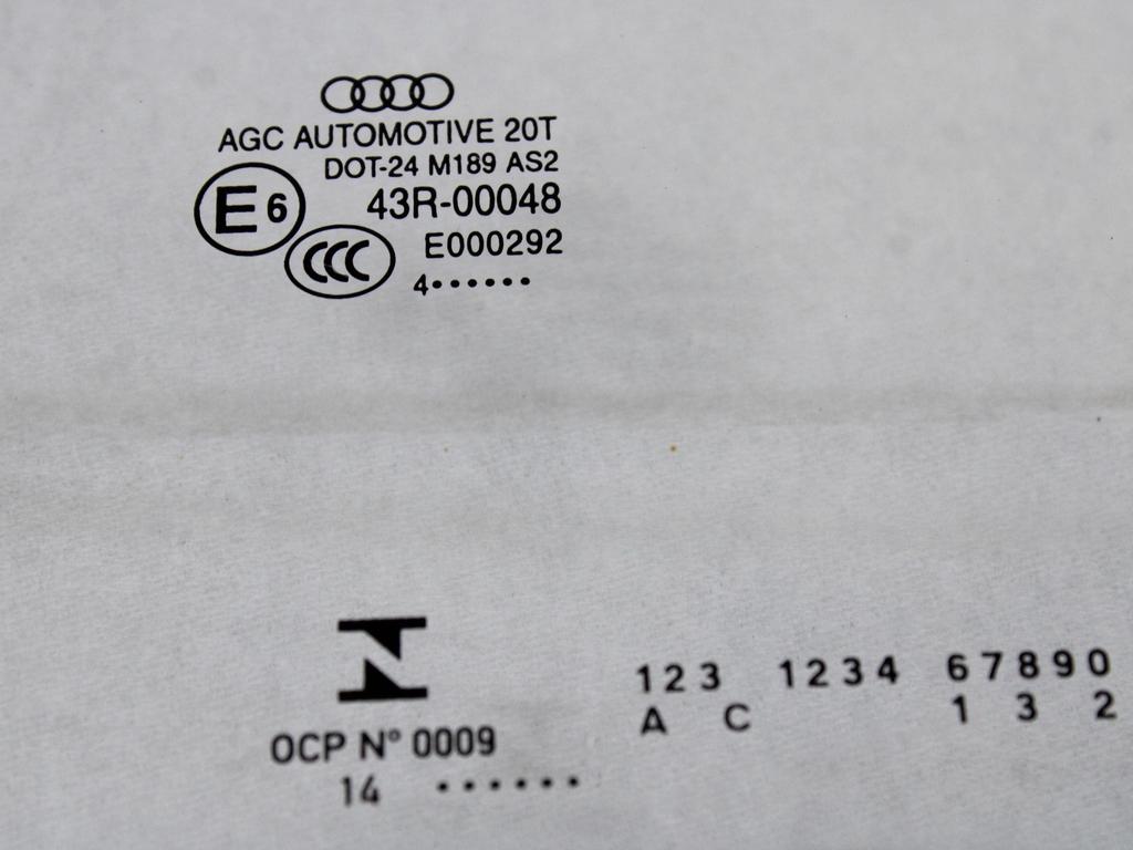 ZADNJA LEVA STEKLO OEM N. 8U0845205D ORIGINAL REZERVNI DEL AUDI Q3 8U (2011 - 2014)DIESEL LETNIK 2014