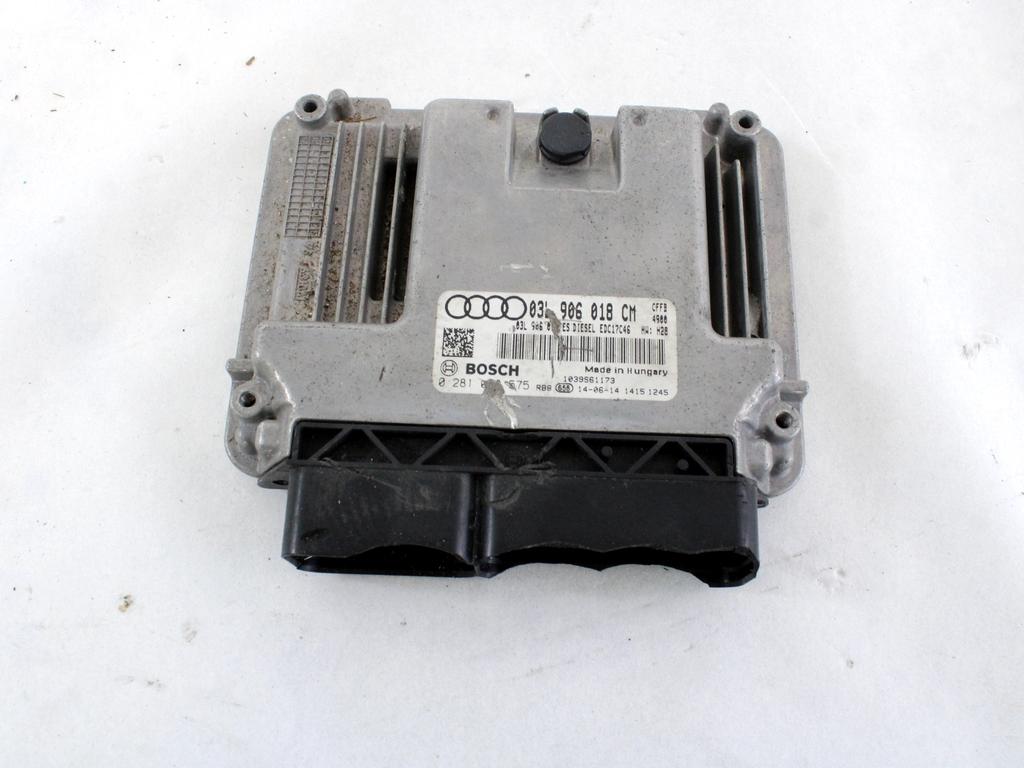 OSNOVNA KRMILNA ENOTA DDE / MODUL ZA VBRIZGAVANJE OEM N. 03L906018CM ORIGINAL REZERVNI DEL AUDI Q3 8U (2011 - 2014)DIESEL LETNIK 2014