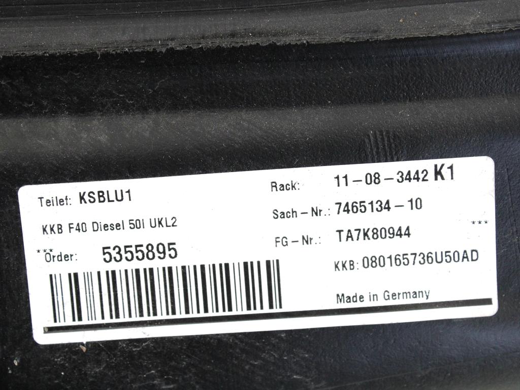 REZERVOAR ZA GORIVO OEM N. 7465134 ORIGINAL REZERVNI DEL BMW SERIE 1 BERLINA F40 (DAL 2019)DIESEL LETNIK 2022