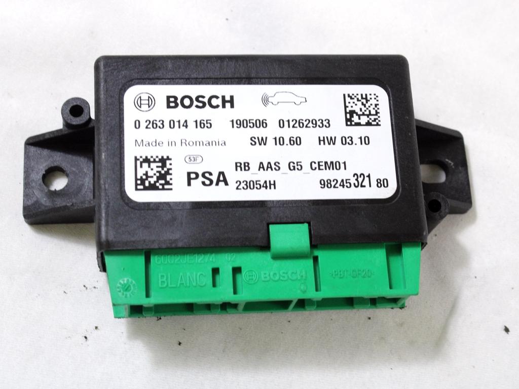 ECU PARKIRNI SENZORJI OEM N. 9824532180 ORIGINAL REZERVNI DEL CITROEN C3 SX SY MK3 (DAL 2016) BENZINA LETNIK 2019