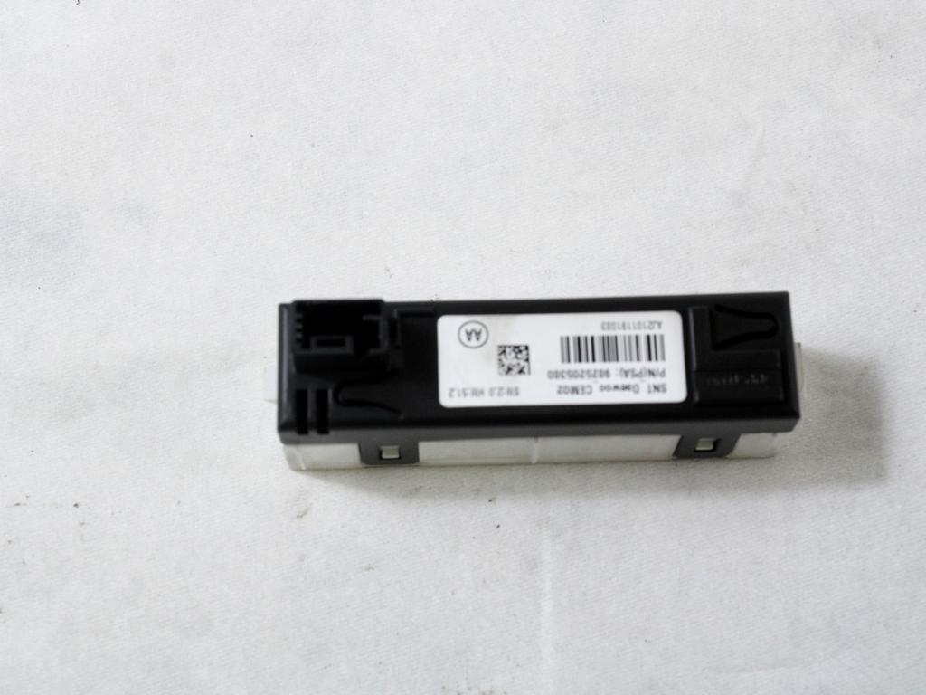 POTOVALNI RACUNALNIK OEM N. 9825205380 ORIGINAL REZERVNI DEL CITROEN C3 SX SY MK3 (DAL 2016) BENZINA LETNIK 2019