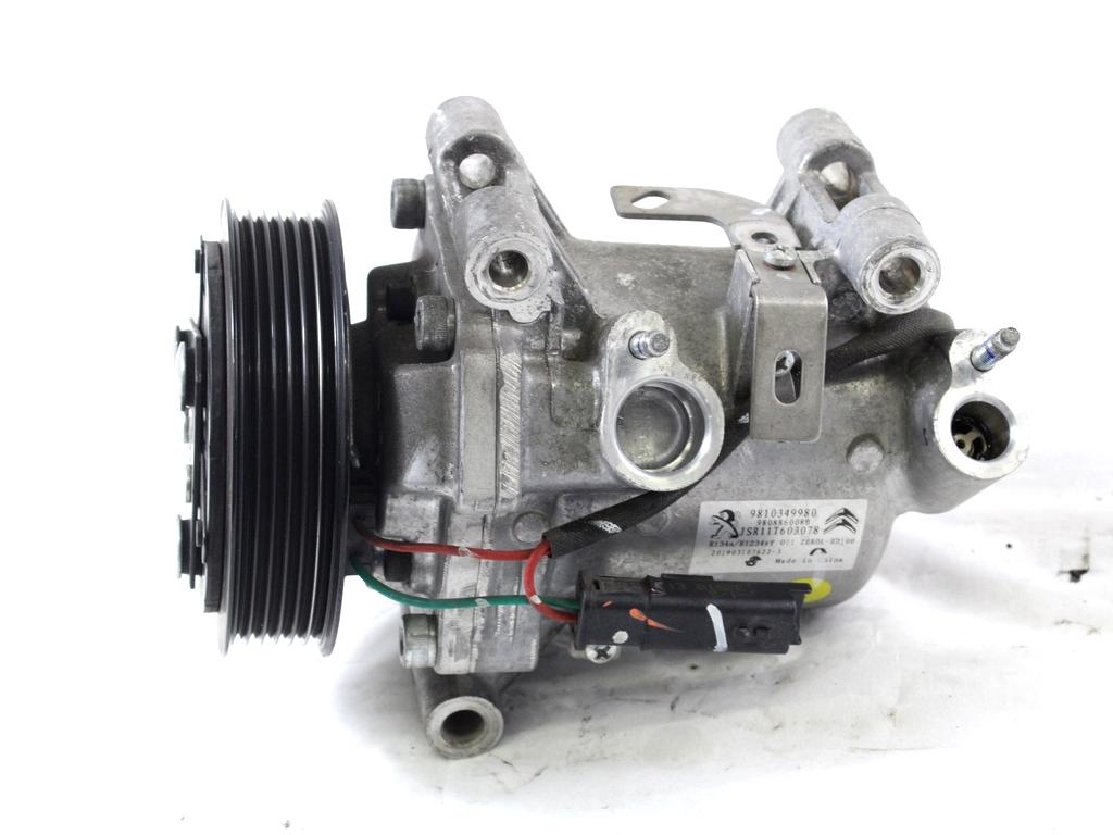 KOMPRESOR KLIME  OEM N. 9810349980 ORIGINAL REZERVNI DEL CITROEN C3 SX SY MK3 (DAL 2016) BENZINA LETNIK 2019