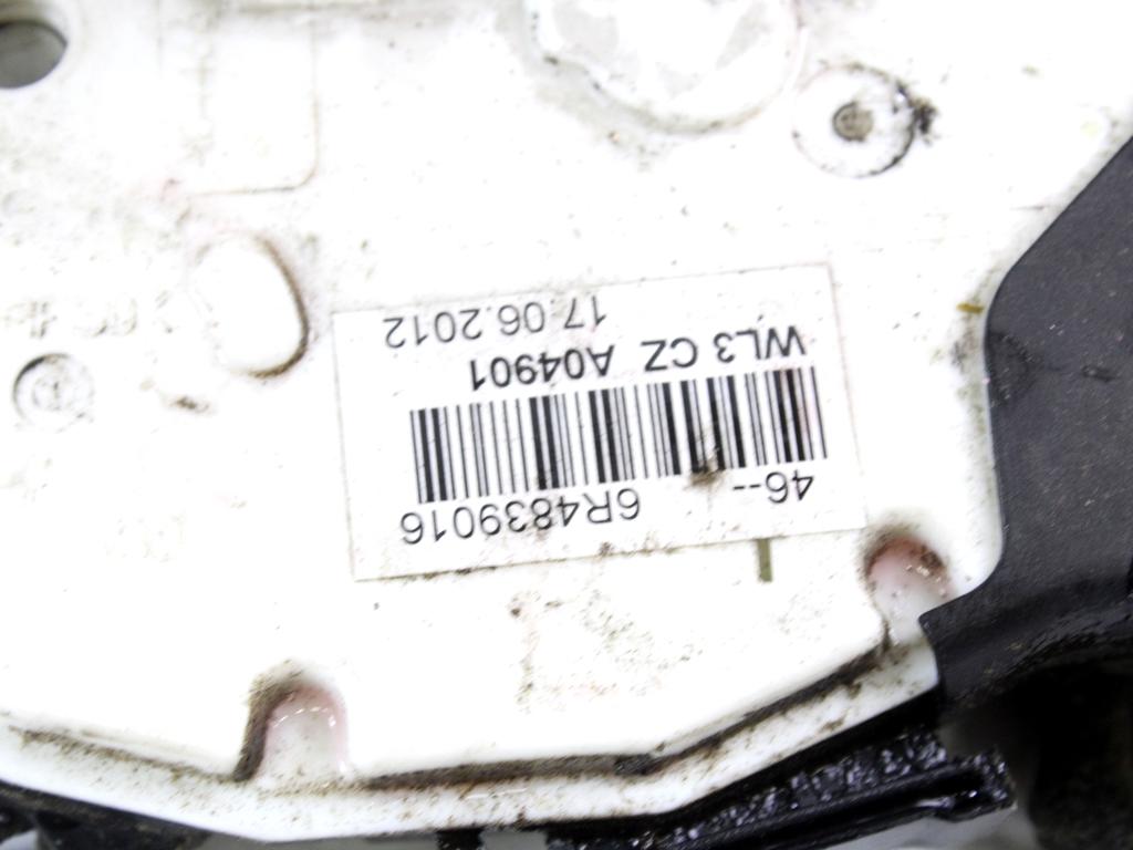 CENTRALNO ZAKLEPANJE ZADNJIH DESNIH VRAT OEM N. 6R4839016 ORIGINAL REZERVNI DEL VOLKSWAGEN POLO 6R1 6C1 (06/2009 - 02/2014) DIESEL LETNIK 2012