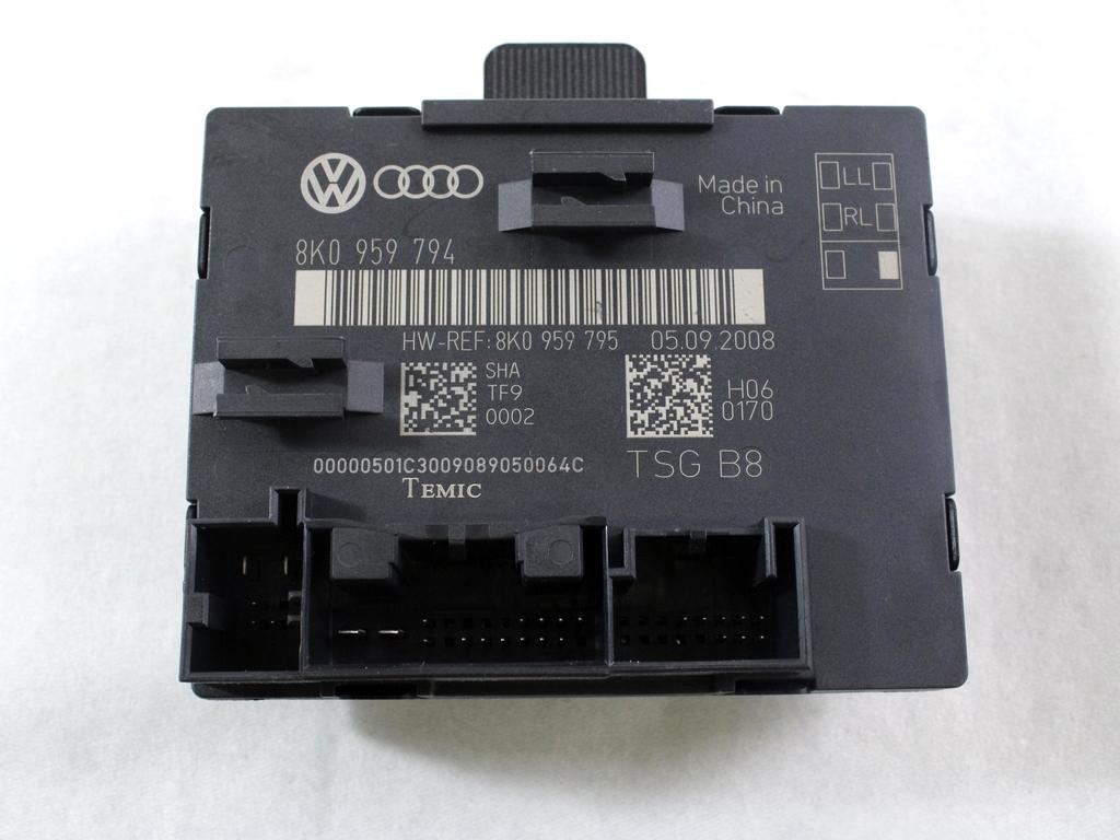 RACUNALNIK VRAT IN STEKEL OEM N. 8K0959794 ORIGINAL REZERVNI DEL AUDI A4 B8 8K2 BER/SW/CABRIO (2007 - 11/2015) DIESEL LETNIK 2009