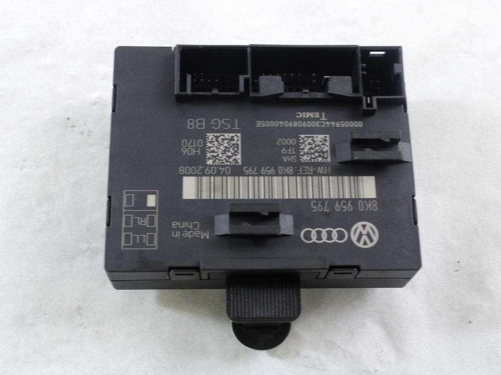 RACUNALNIK VRAT IN STEKEL OEM N. 8K0959795 ORIGINAL REZERVNI DEL AUDI A4 B8 8K2 BER/SW/CABRIO (2007 - 11/2015) DIESEL LETNIK 2009