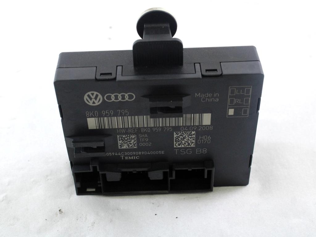 RACUNALNIK VRAT IN STEKEL OEM N. 8K0959795 ORIGINAL REZERVNI DEL AUDI A4 B8 8K2 BER/SW/CABRIO (2007 - 11/2015) DIESEL LETNIK 2009