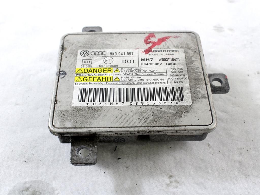 RACUNALNIK KSENONSKIH ZAROMETOV OEM N. 8K0941597 ORIGINAL REZERVNI DEL AUDI A4 B8 8K2 BER/SW/CABRIO (2007 - 11/2015) DIESEL LETNIK 2009