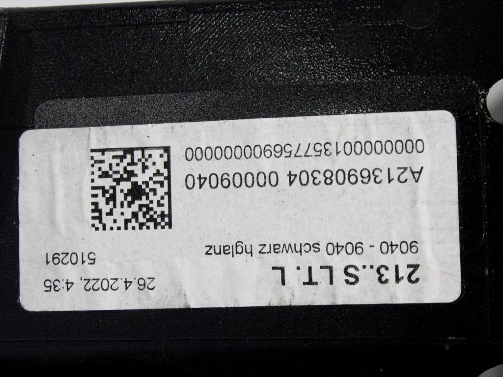 OKRASNA LETEV PRAGA  OEM N. A2136908304 ORIGINAL REZERVNI DEL MERCEDES CLASSE E W213 R BERLINA/SW/ALL-TERRAIN (DAL 2020)DIESEL LETNIK 2020