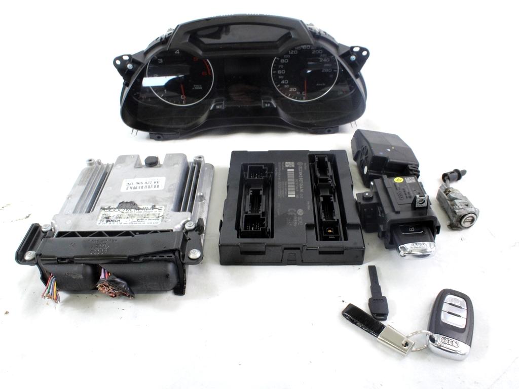 KOMPLET ODKLEPANJE IN VZIG  OEM N. 25510 KIT ACCENSIONE AVVIAMENTO ORIGINAL REZERVNI DEL AUDI A4 B8 8K2 BER/SW/CABRIO (2007 - 11/2015) DIESEL LETNIK 2009