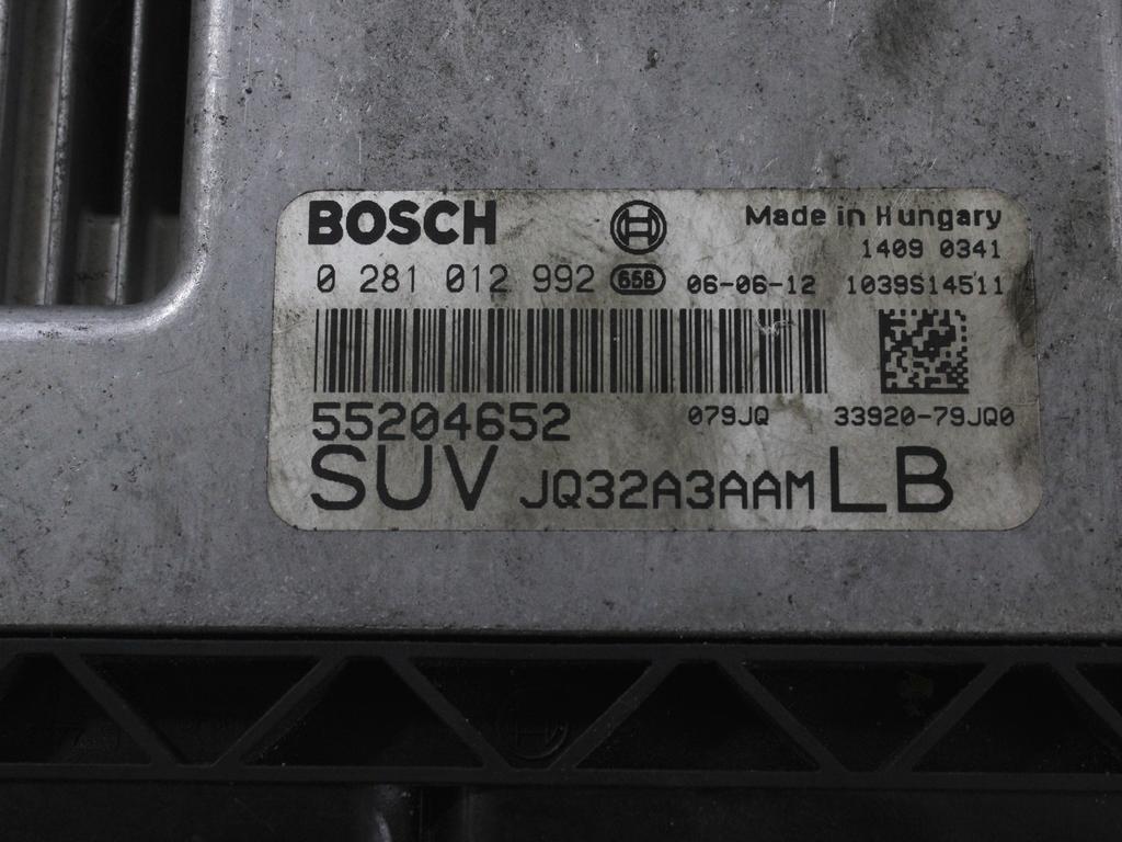 OSNOVNA KRMILNA ENOTA DDE / MODUL ZA VBRIZGAVANJE OEM N. 55204652 ORIGINAL REZERVNI DEL FIAT SEDICI FY (2006 - 4/2009) DIESEL LETNIK 2006