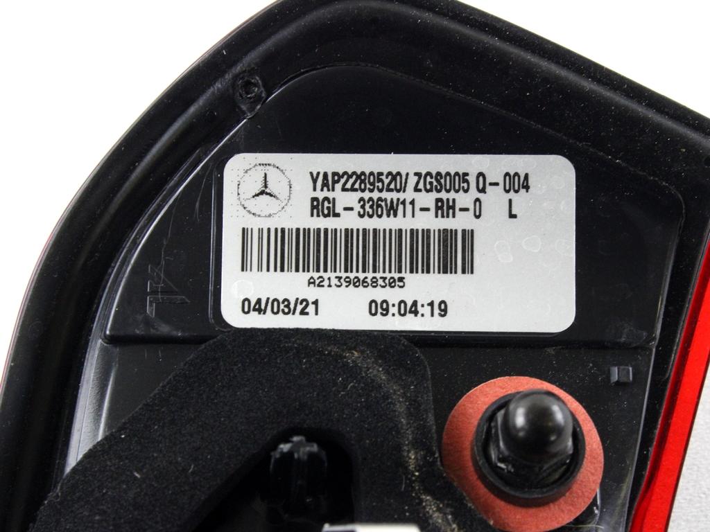 ZADNJI LEVI ZAROMET OEM N. A2139068305 ORIGINAL REZERVNI DEL MERCEDES CLASSE E W213 R BERLINA/SW/ALL-TERRAIN (DAL 2020)DIESEL LETNIK 2022