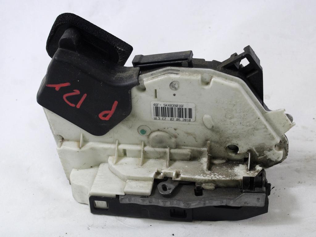 CENTRALNO ZAKLEPANJE ZADNJIH DESNIH VRAT OEM N. 5K4839016F ORIGINAL REZERVNI DEL VOLKSWAGEN POLO 6R1 6C1 (06/2009 - 02/2014) DIESEL LETNIK 2011