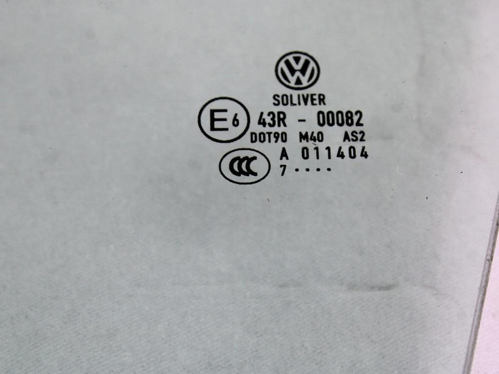 STEKLO SPREDNJIH LEVIH VRAT OEM N. 3C4845201B ORIGINAL REZERVNI DEL VOLKSWAGEN PASSAT B6 3C2 3C5 BER/SW (2005 - 09/2010)  DIESEL LETNIK 2007