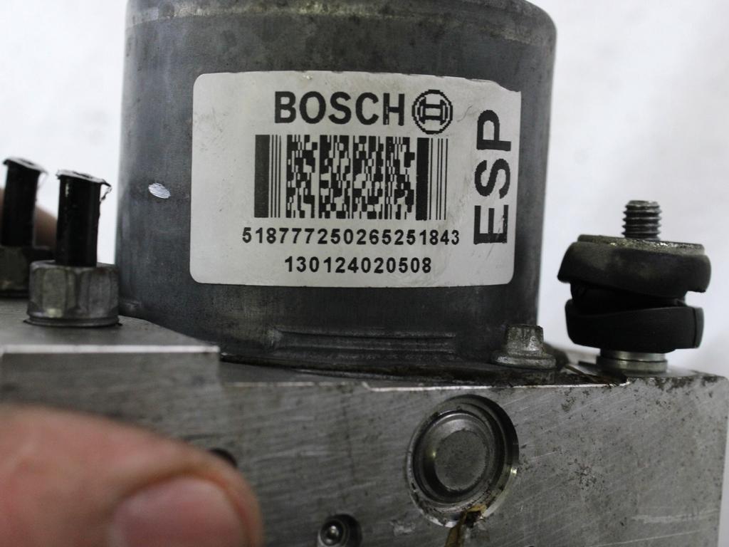 ABS AGREGAT S PUMPO OEM N. 51877725 ORIGINAL REZERVNI DEL FIAT BRAVO 198 R (2010 - 2014) DIESEL LETNIK 2013