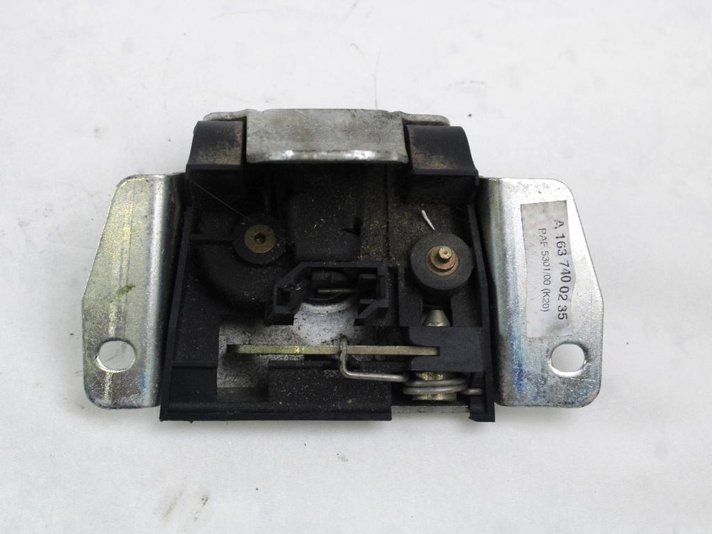 ZAKLEPANJE PRTLJA?NIH VRAT  OEM N. A1637400235 ORIGINAL REZERVNI DEL MERCEDES CLASSE ML W163 (1997 - 2006) DIESEL LETNIK 2002