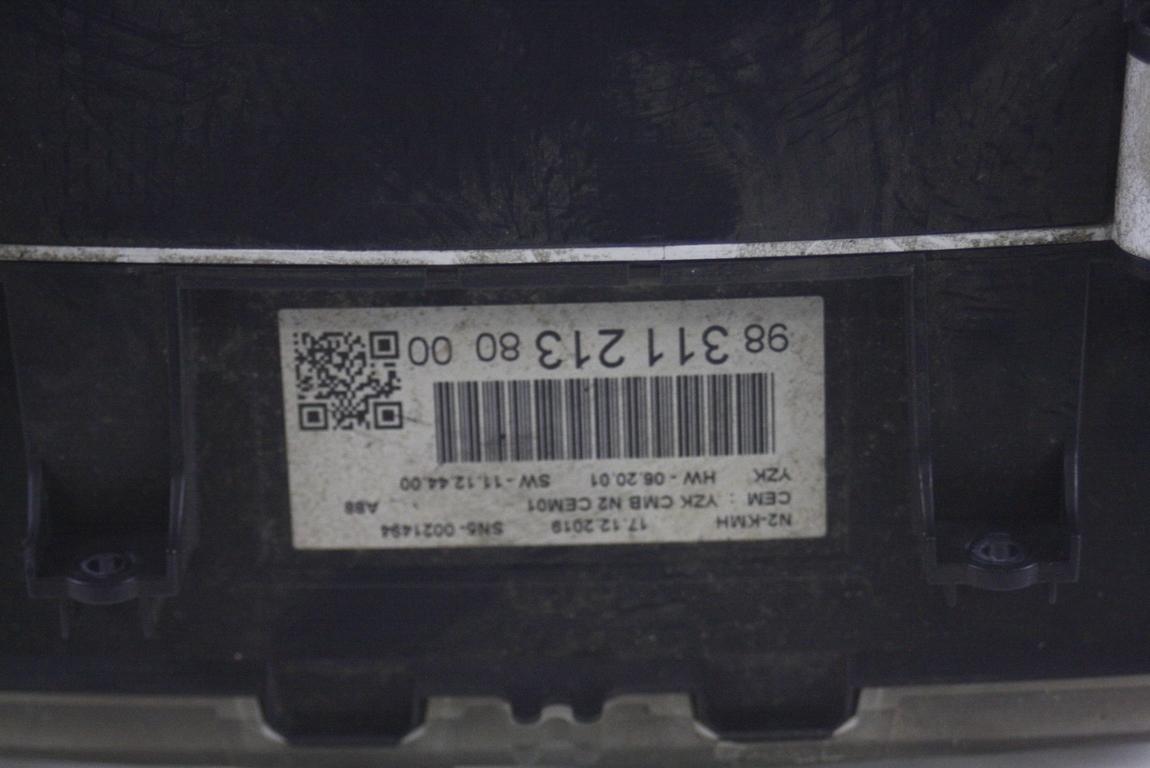 ARMATURNA PLO?CA OEM N. 9831121380 ORIGINAL REZERVNI DEL CITROEN C3 AIRCROSS (DAL 2017)BENZINA LETNIK 2020