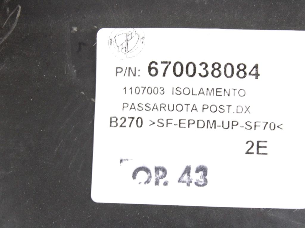 ZASCITA PODVOZJA  OEM N. 670038084 ORIGINAL REZERVNI DEL MASERATI GHIBLI M157 R (DAL 2013)BENZINA LETNIK 2021