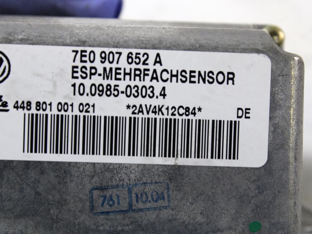 ESP OEM N. 7E0907652A ORIGINAL REZERVNI DEL VOLKSWAGEN TOUAREG 7LA 7L6 7L7 MK1 (2002 - 2007)DIESEL LETNIK 2004