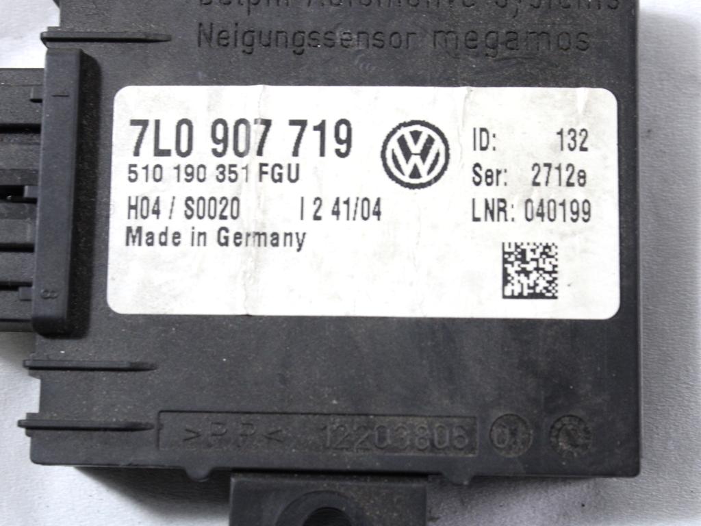 RACUNALNIK AVTOALARMA/BLOKADA MOTORJA OEM N. 7L0907719 ORIGINAL REZERVNI DEL VOLKSWAGEN TOUAREG 7LA 7L6 7L7 MK1 (2002 - 2007)DIESEL LETNIK 2004