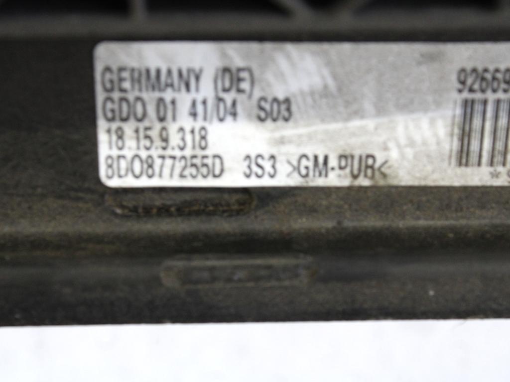 POMICNO PANORAMSKO OKNO  OEM N. 7L0877041B ORIGINAL REZERVNI DEL VOLKSWAGEN TOUAREG 7LA 7L6 7L7 MK1 (2002 - 2007)DIESEL LETNIK 2004