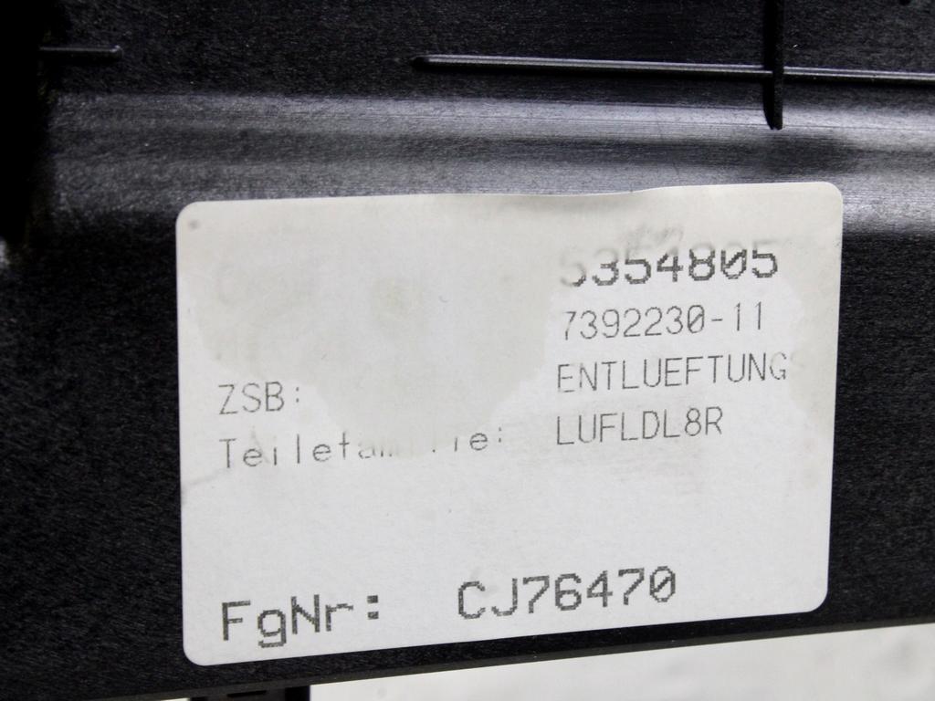 CENTRALNE PREZRACEVALNE SOBE  OEM N. 51467392230 ORIGINAL REZERVNI DEL BMW SERIE 7 G11/12 (2015 -2022)DIESEL LETNIK 2021