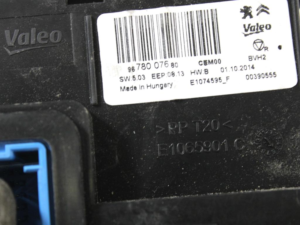 KONTROLNA ENOTA KLIMATSKE NAPRAVE / AVTOMATSKA KLIMATSKA NAPRAVA OEM N. 9678007680 ORIGINAL REZERVNI DEL PEUGEOT 308 LB LP LW LH L3 LC LJ LR LX L4 MK2 T9 (2013 - 2021)DIESEL LETNIK 2014