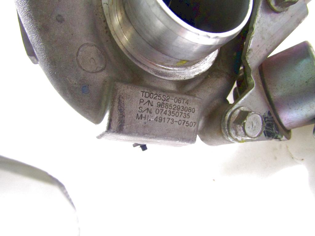 TURBINA OEM N. 9685293080 ORIGINAL REZERVNI DEL PEUGEOT PARTNER/RANCH MK1 R (2002-2008)DIESEL LETNIK 2008