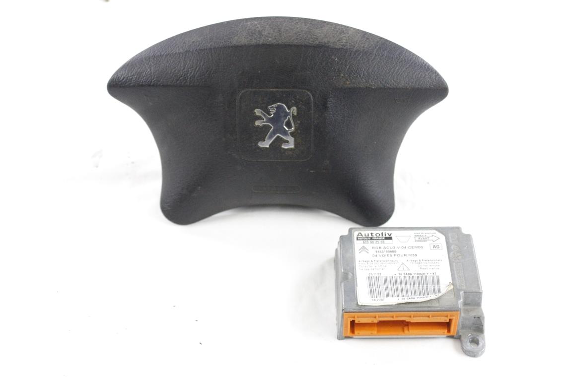 KIT AIRBAG KOMPLET OEM N. 19524 KIT AIRBAG COMPLETO ORIGINAL REZERVNI DEL PEUGEOT PARTNER/RANCH MK1 R (2002-2008)DIESEL LETNIK 2008