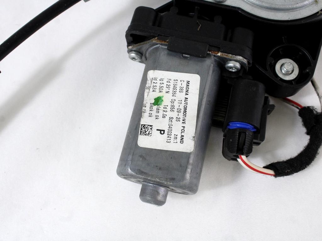 MEHANIZEM DVIGA SPREDNJIH STEKEL  OEM N. 504 SISTEMA ALZACRISTALLO PORTA ANTERIORE ELETTRIC ORIGINAL REZERVNI DEL FIAT PANDA 169 R (2009 - 2011) BENZINA LETNIK 2012