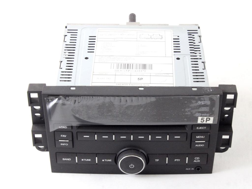 RADIO CD / OJACEVALNIK / IMETNIK HIFI OEM N. 96647740 ORIGINAL REZERVNI DEL CHEVROLET CAPTIVA MK1 C100 (2006 - 2011) DIESEL LETNIK 2009