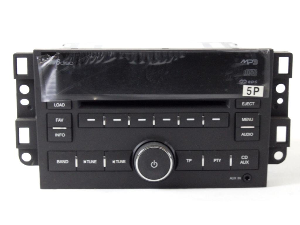 RADIO CD / OJACEVALNIK / IMETNIK HIFI OEM N. 96647740 ORIGINAL REZERVNI DEL CHEVROLET CAPTIVA MK1 C100 (2006 - 2011) DIESEL LETNIK 2009