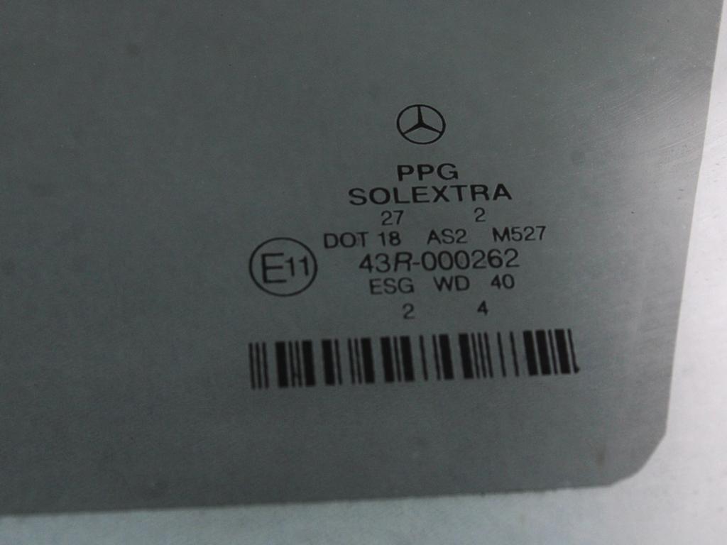 STEKLO SPREDNJIH LEVIH VRAT OEM N. A2117250310 ORIGINAL REZERVNI DEL MERCEDES CLASSE E W211 S211 BER/SW (03/2002 - 05/2006) DIESEL LETNIK 2002