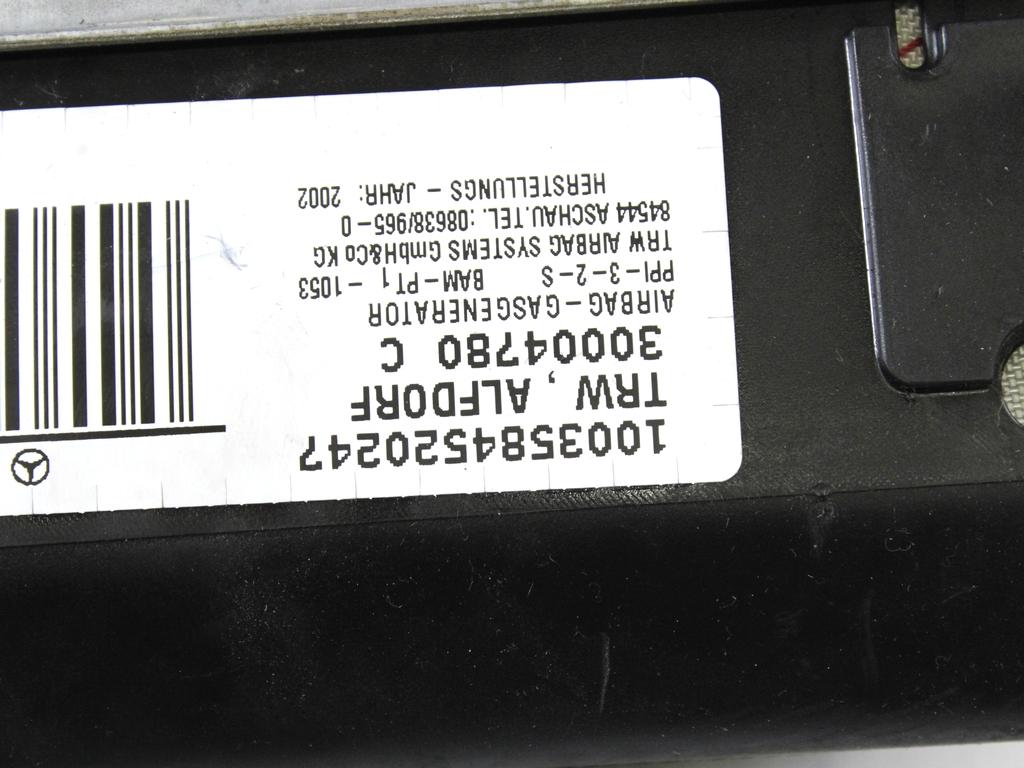 AIRBAG SOPOTNIK OEM N. A2118601305 ORIGINAL REZERVNI DEL MERCEDES CLASSE E W211 S211 BER/SW (03/2002 - 05/2006) DIESEL LETNIK 2002