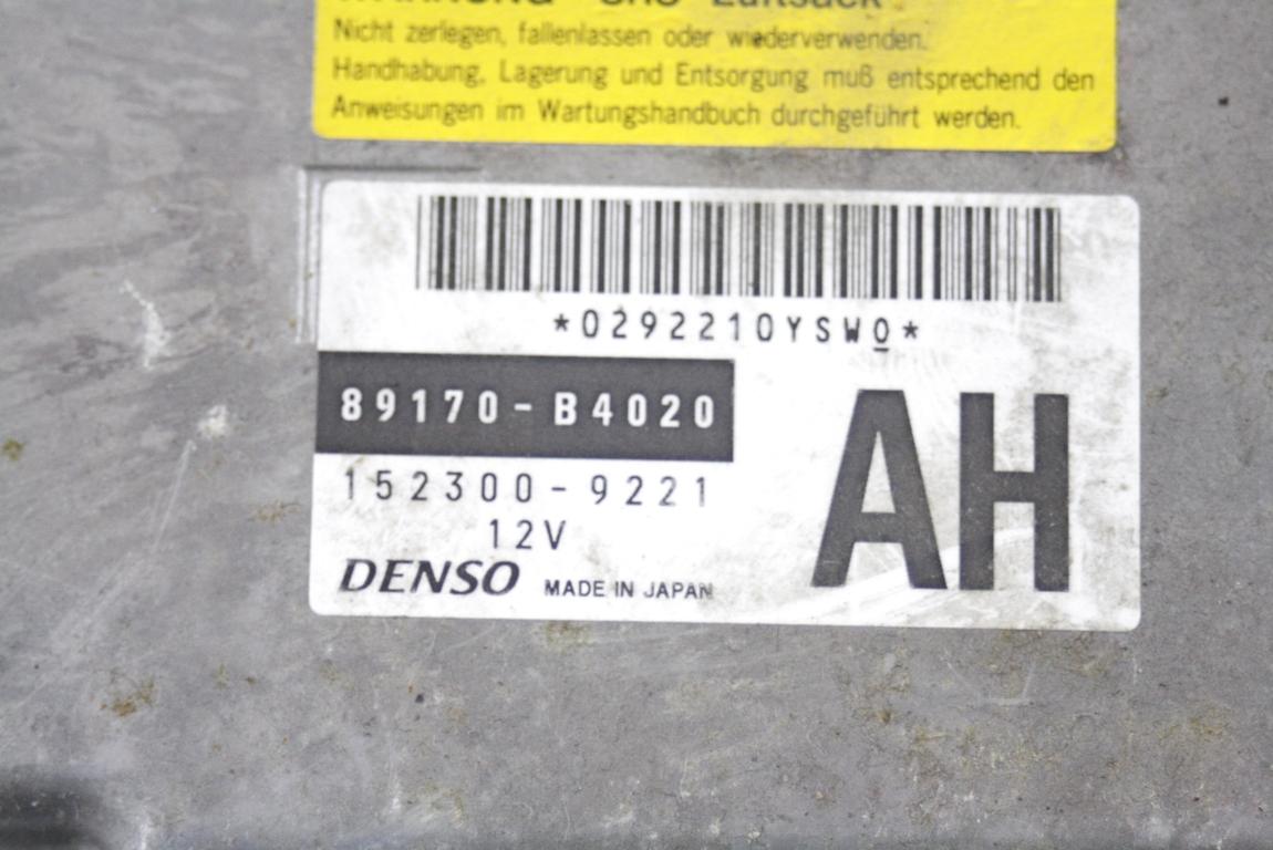 KIT AIRBAG KOMPLET OEM N. 23818 KIT AIRBAG COMPLETO ORIGINAL REZERVNI DEL DAIHATSU TERIOS J200 MK2 (2006 - 2017) BENZINA LETNIK 2009