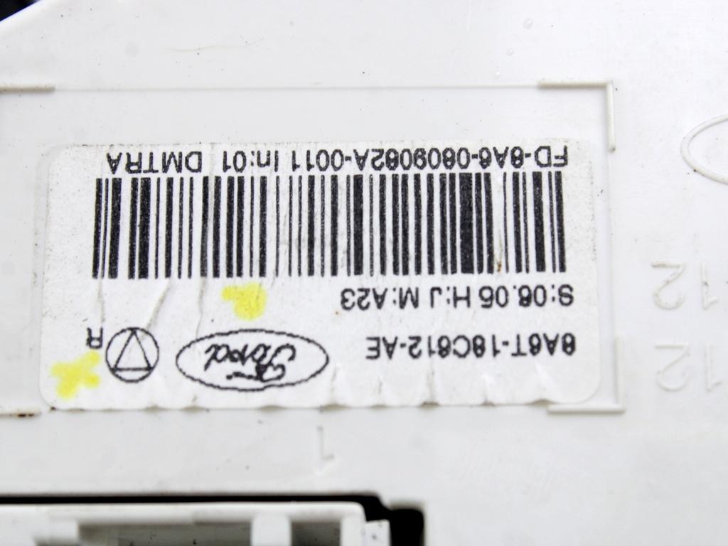 KONTROLNA ENOTA KLIMATSKE NAPRAVE / AVTOMATSKA KLIMATSKA NAPRAVA OEM N. 8A6T-18C612-AE ORIGINAL REZERVNI DEL FORD FIESTA CB1 CNN MK6 (09/2008 - 11/2012) DIESEL LETNIK 2008