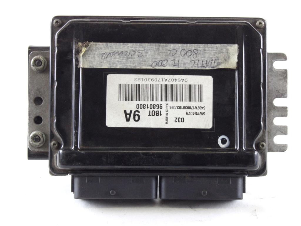 OSNOVNA KRMILNA ENOTA DDE / MODUL ZA VBRIZGAVANJE OEM N. 96801800 ORIGINAL REZERVNI DEL CHEVROLET MATIZ M200 (2005 - 2010) BENZINA/GPL LETNIK 2008