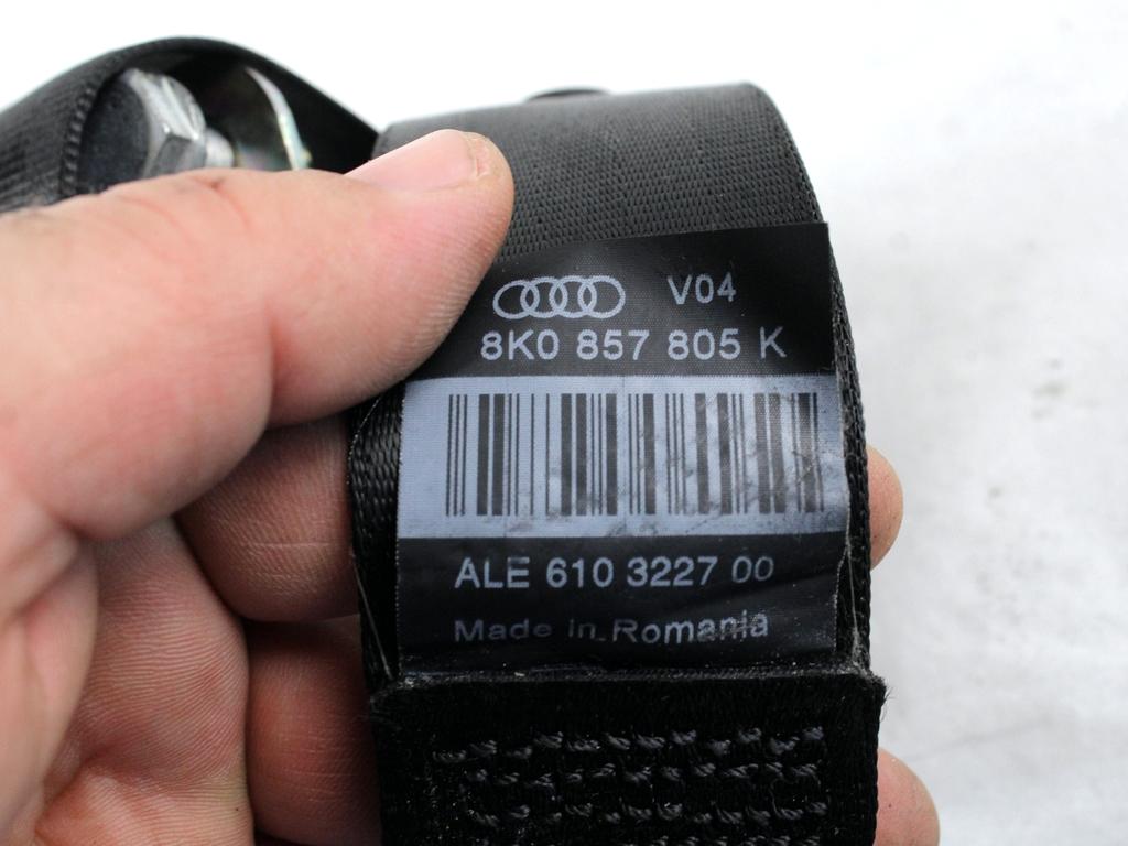 VARNOSTNI PAS OEM N. 8K0857805K ORIGINAL REZERVNI DEL AUDI A4 B8 8K2 BER/SW/CABRIO (2007 - 11/2015) DIESEL LETNIK 2009