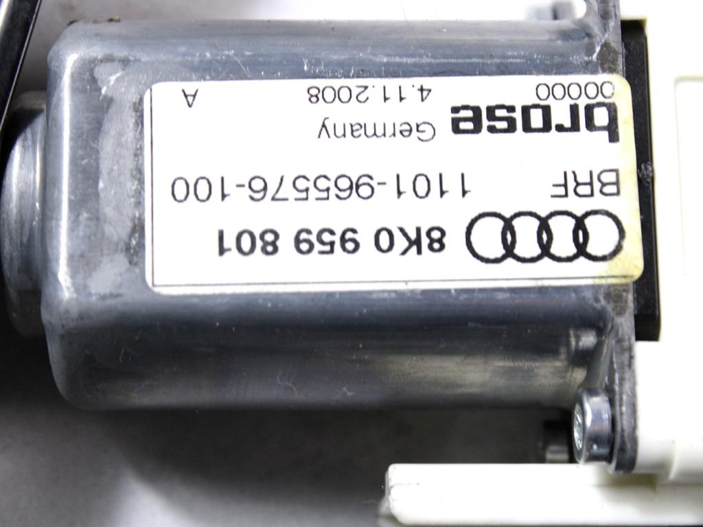 MEHANIZEM DVIGA SPREDNJIH STEKEL  OEM N. 25508 SISTEMA ALZACRISTALLO PORTA ANTERIORE ELETTR ORIGINAL REZERVNI DEL AUDI A4 B8 8K2 BER/SW/CABRIO (2007 - 11/2015) DIESEL LETNIK 2009