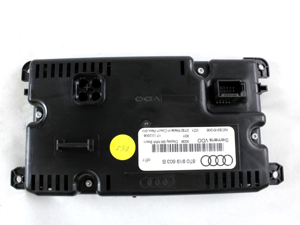 NAVIGCIJA  OEM N. 8T0919603B ORIGINAL REZERVNI DEL AUDI A4 B8 8K2 BER/SW/CABRIO (2007 - 11/2015) DIESEL LETNIK 2009