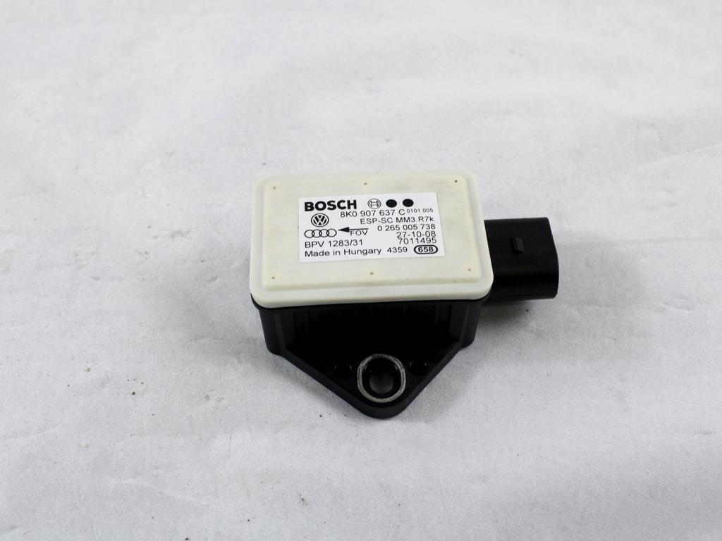 ESP OEM N. 8K0907637C ORIGINAL REZERVNI DEL AUDI A4 B8 8K2 BER/SW/CABRIO (2007 - 11/2015) DIESEL LETNIK 2009