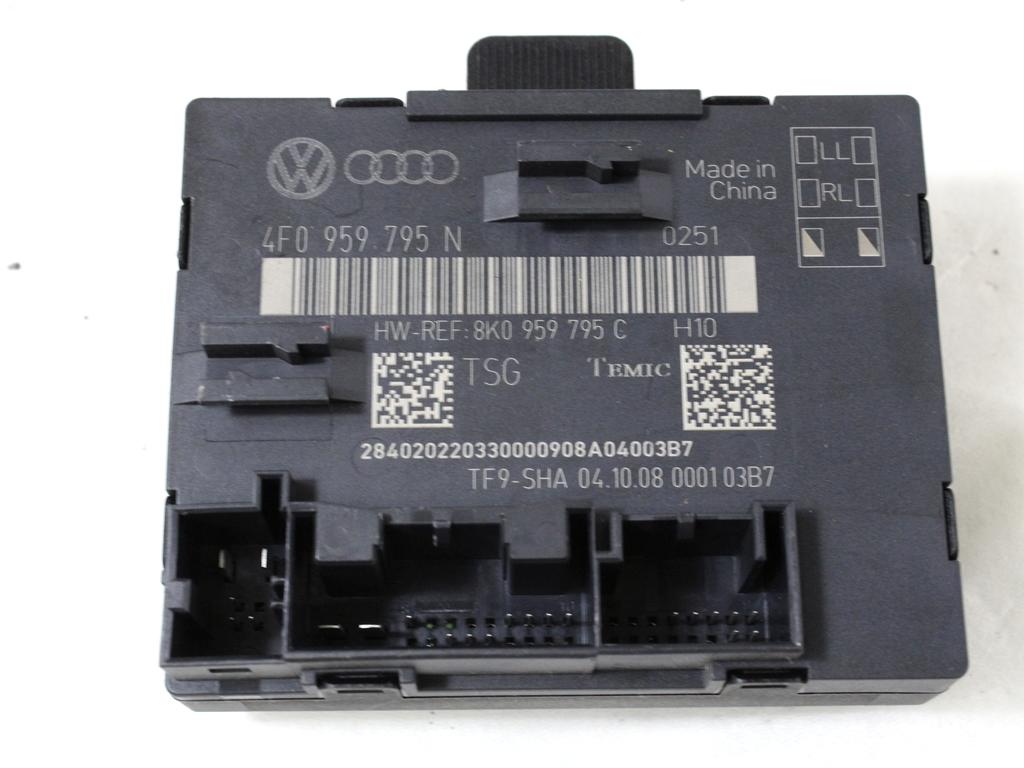 RACUNALNIK VRAT IN STEKEL OEM N. 4F0959795N ORIGINAL REZERVNI DEL AUDI A4 B8 8K2 BER/SW/CABRIO (2007 - 11/2015) DIESEL LETNIK 2009