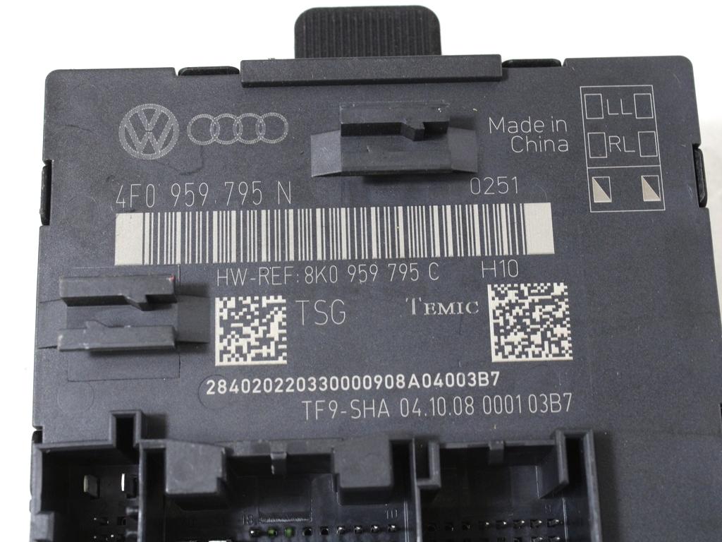 RACUNALNIK VRAT IN STEKEL OEM N. 4F0959795N ORIGINAL REZERVNI DEL AUDI A4 B8 8K2 BER/SW/CABRIO (2007 - 11/2015) DIESEL LETNIK 2009