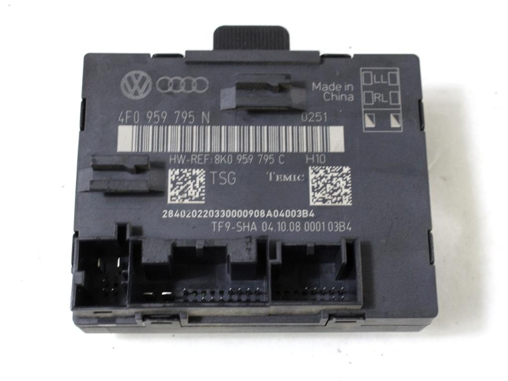 RACUNALNIK VRAT IN STEKEL OEM N. 4F0959795N ORIGINAL REZERVNI DEL AUDI A4 B8 8K2 BER/SW/CABRIO (2007 - 11/2015) DIESEL LETNIK 2009