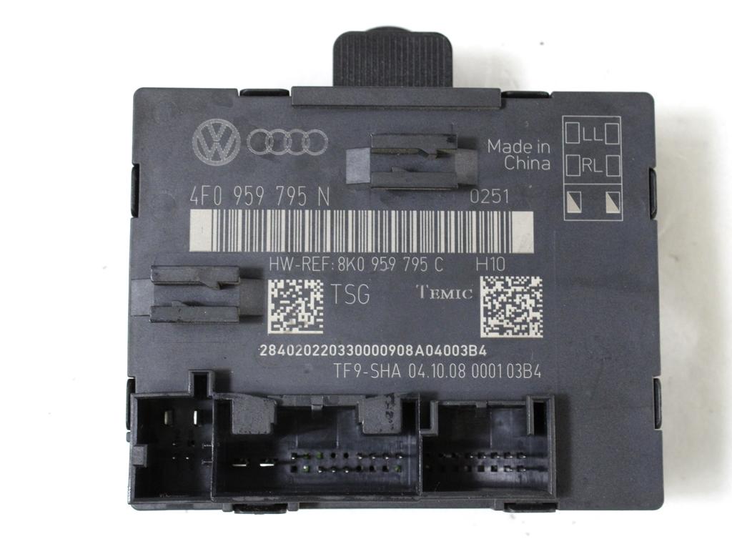 RACUNALNIK VRAT IN STEKEL OEM N. 4F0959795N ORIGINAL REZERVNI DEL AUDI A4 B8 8K2 BER/SW/CABRIO (2007 - 11/2015) DIESEL LETNIK 2009