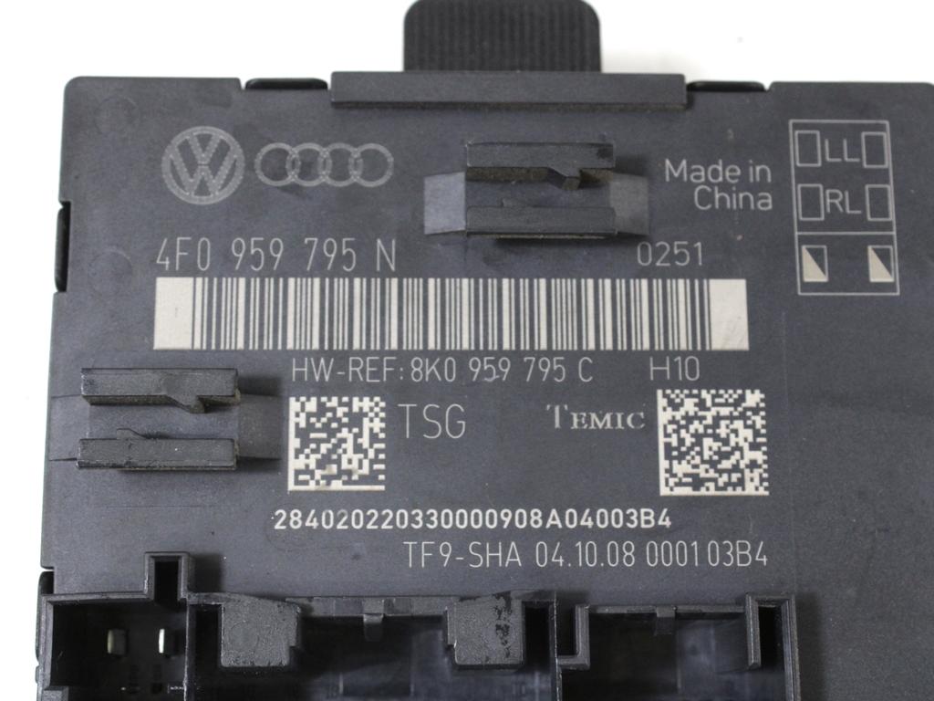 RACUNALNIK VRAT IN STEKEL OEM N. 4F0959795N ORIGINAL REZERVNI DEL AUDI A4 B8 8K2 BER/SW/CABRIO (2007 - 11/2015) DIESEL LETNIK 2009