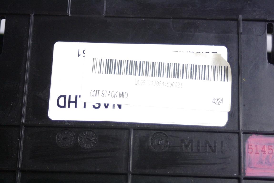 MONTA?NI DELI /  ARMATURNE PLOSCE SPODNJI OEM N. 51459166599 ORIGINAL REZERVNI DEL MINI ONE / COOPER BERLINA CABRIO R56 R57 (2007 - 2013) BENZINA LETNIK 2009