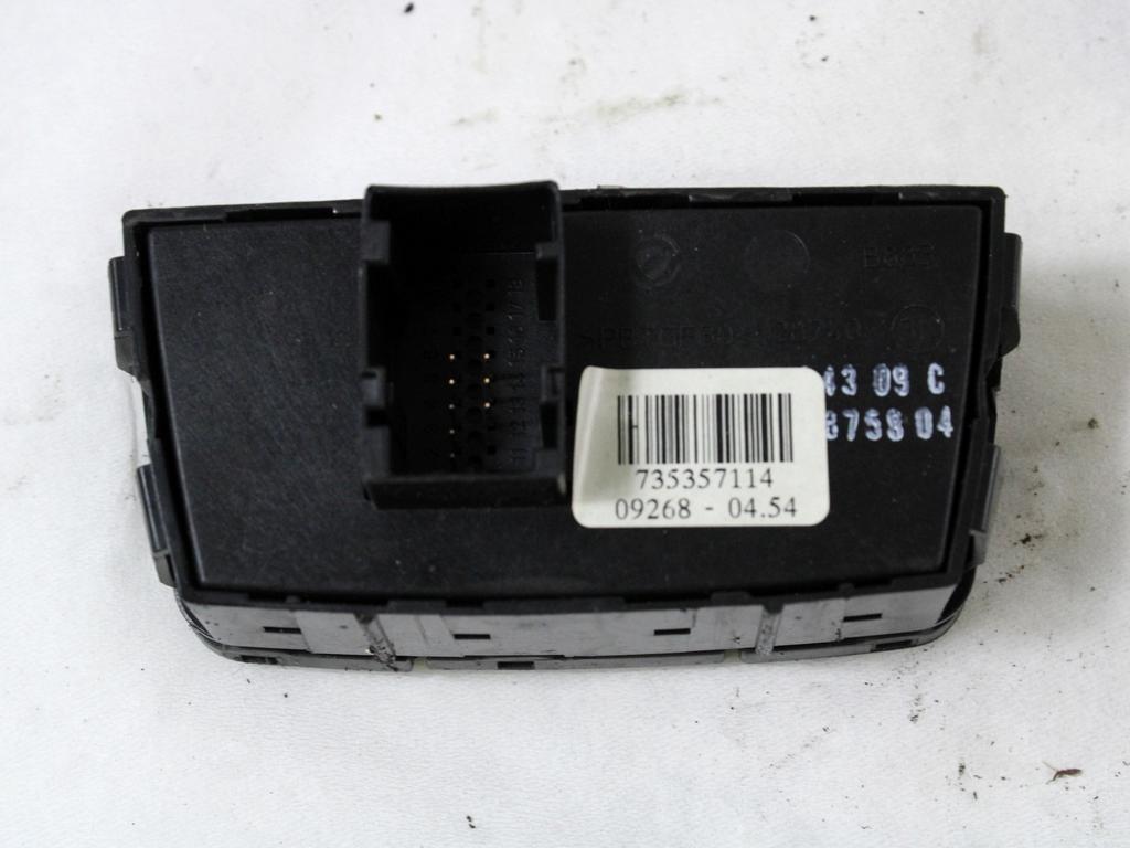 STIKALO VARNOSTNIH ZMIGAVCEV  OEM N. 735357114 ORIGINAL REZERVNI DEL FIAT PANDA 169 R (2009 - 2011) BENZINA/METANO LETNIK 2009