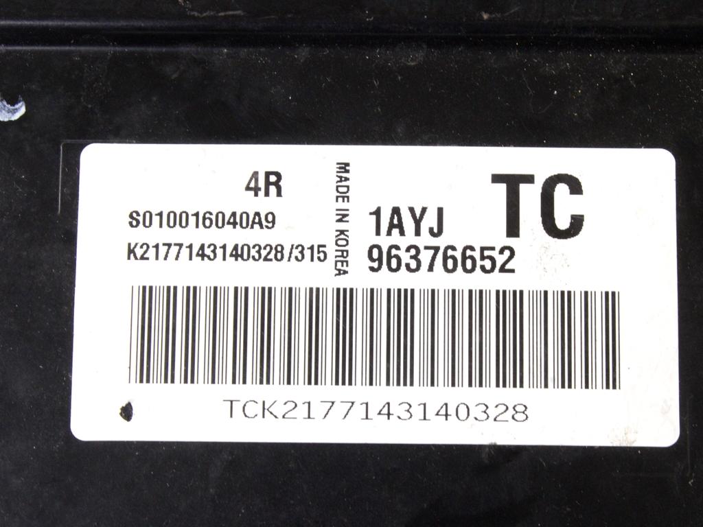 OSNOVNA KRMILNA ENOTA DDE / MODUL ZA VBRIZGAVANJE OEM N. 96376652 ORIGINAL REZERVNI DEL DAEWOO KALOS (2002 - 2004)BENZINA LETNIK 2004