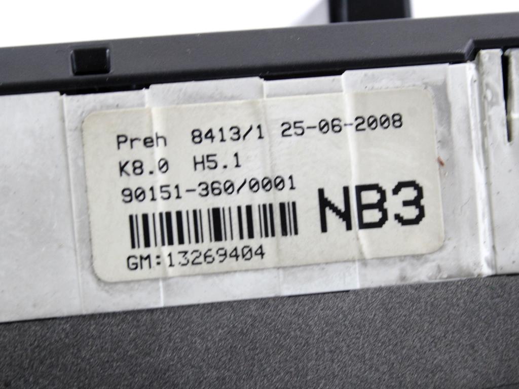 NADZOR KLIMATSKE NAPRAVE OEM N. 13269404 ORIGINAL REZERVNI DEL OPEL ASTRA H A04 L48 L08 L35 L67 R 5P/3P/SW (2007 - 2010) DIESEL LETNIK 2008