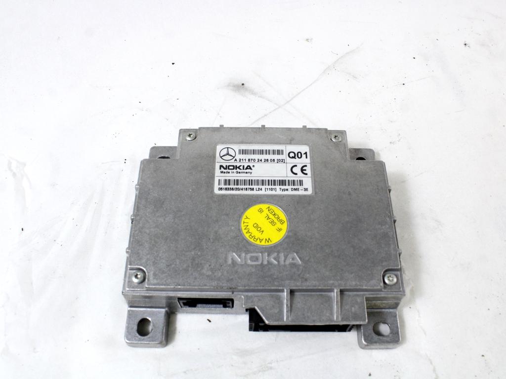 RACUNALNIK TELEFONA  OEM N. A2118702426 ORIGINAL REZERVNI DEL MERCEDES CLASSE E W211 S211 BER/SW (03/2002 - 05/2006) DIESEL LETNIK 2003